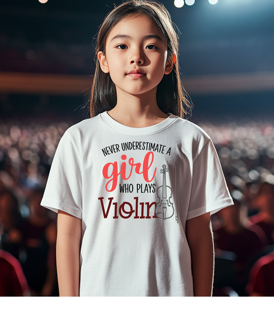 Empowering Violinist T-Shirt (Children's Sizes)